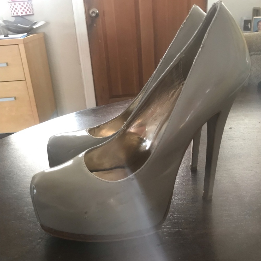 Steve Madden patent leather platform heels